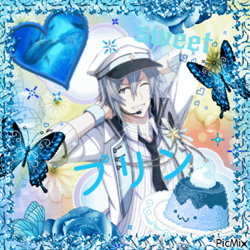 a picture of a man with the word sweet written on the bottom