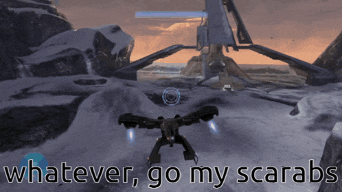 a screenshot of a video game with the words whatever go my scarabs at the bottom