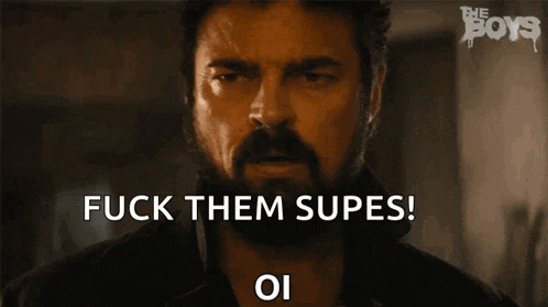 a man with a beard says fuck them supes