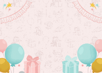 a birthday card with balloons and gifts says happy birthday to you