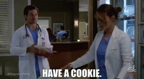 Greys Anatomy Andrew Deluca GIF - Greys Anatomy Andrew Deluca Have A Cookie GIFs
