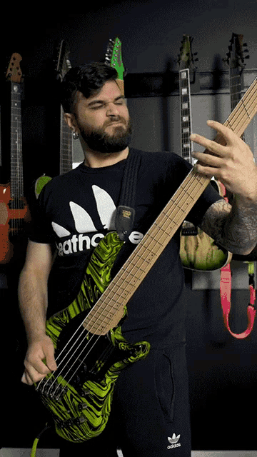Playing Bass Andrew Baena GIF - Playing Bass Andrew Baena Jamming GIFs