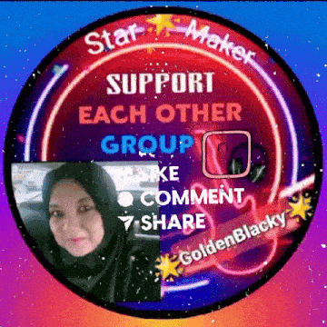 a sign that says star maker support each other group like comment and share