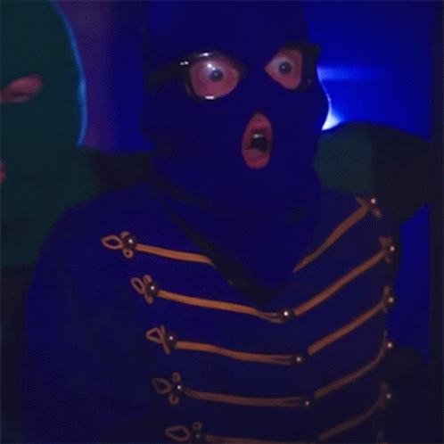 Whoa Intruder Blue GIF - Whoa Intruder Blue Masked Intruder GIFs