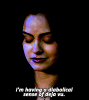 a woman with a diabolical sense of deja vu