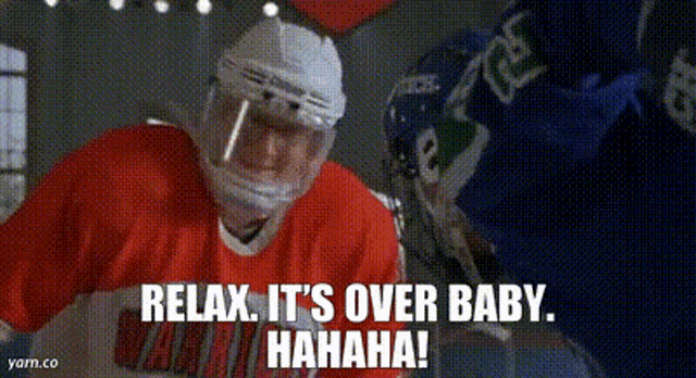 Itsoverbaby Mighty GIF - Itsoverbaby Mighty Ducks GIFs