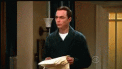 Desisto GIF - The Big Bang Theory Sheldon Throwing Paper GIFs