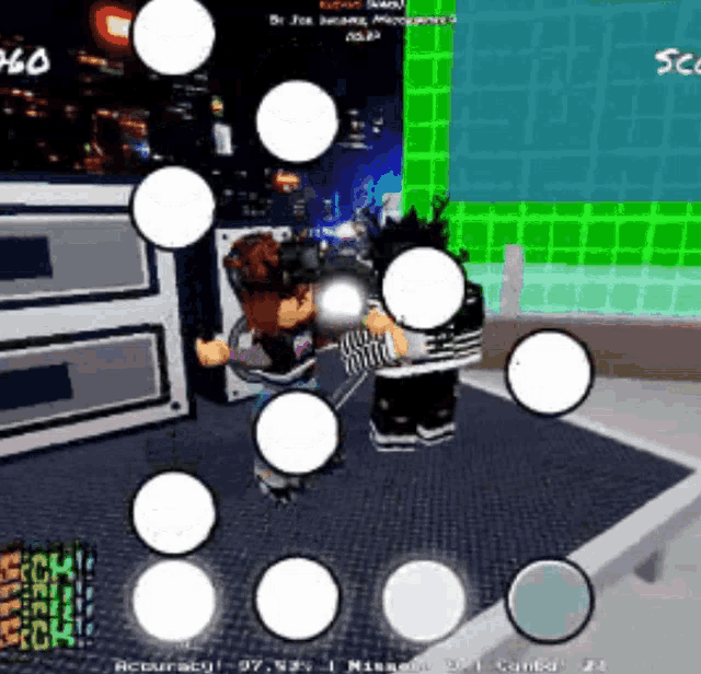 a person is playing a video game with a score of 1460