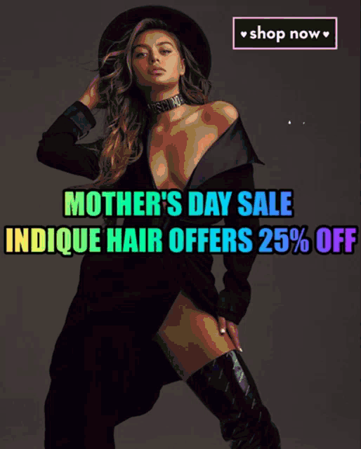 an advertisement for mother 's day sale which includes a woman