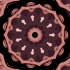 a circular pattern with a black center and a circle in the middle
