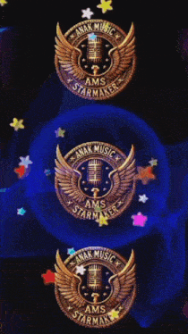 the logo for anak music ams starmaker is shown