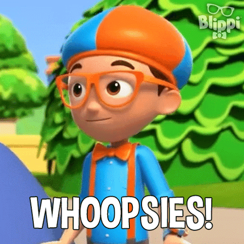 Whoopsies Blippi GIF - Whoopsies Blippi Blippi Wonders Educational Cartoons For Kids GIFs