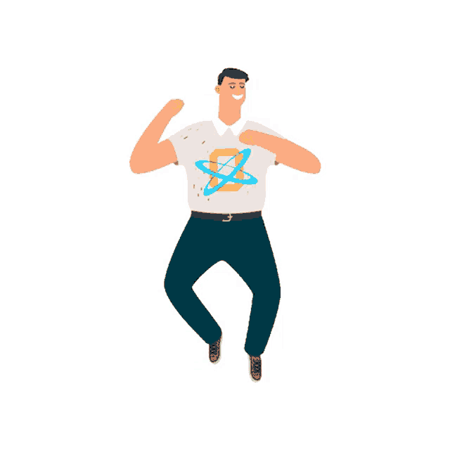 a man wearing a white shirt with the letter d on it jumping in the air