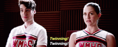 Twinning! GIF - Twinning Glee Cheerleader GIFs