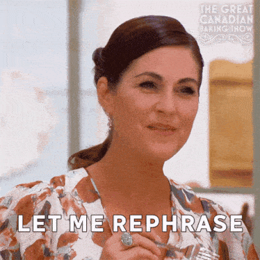 Let Me Rephrase It'S Very Tasty Kyla Kennaley GIF - Let Me Rephrase It'S Very Tasty Kyla Kennaley The Great Canadian Baking Show GIFs