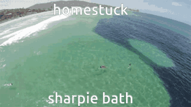 Homestuck Sharpie Bath GIF - Homestuck Sharpie Bath Oil Spill GIFs