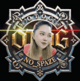 a picture of a woman in a circle with the words " no space " on it