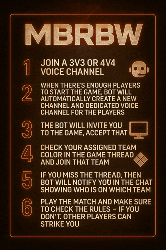 a poster explains how to join mbrbw
