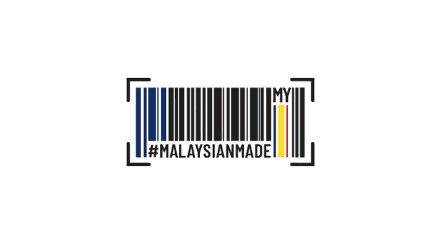 a barcode with the words `` malaysian made '' on it .