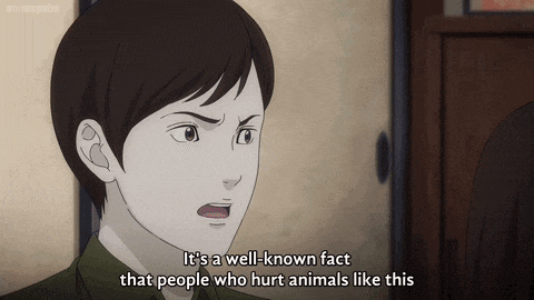 a boy says it 's a well known fact that people who hurt animals like this
