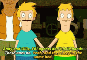 andy and ollie fbi agents do n't hold hands