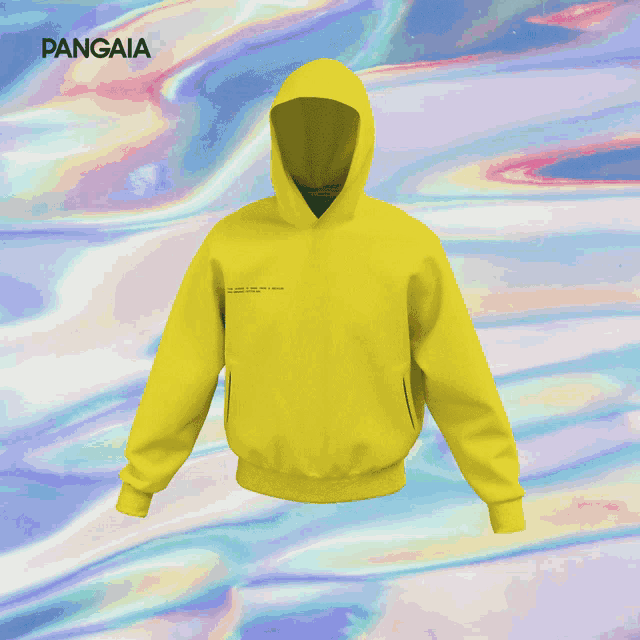 a blue hoodie with pangaia written on the top