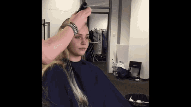 Blondshave GIF