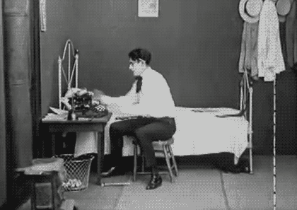 The Guy Who Owns A Typewriter GIF - Typewriter Slam Mad GIFs