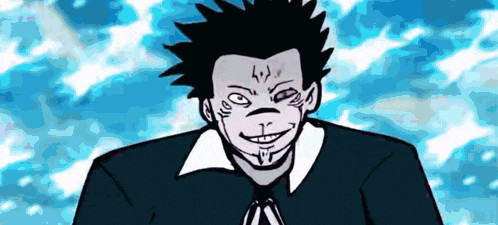 a black and white drawing of a man with a smiley face