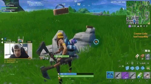 a screen shot of a video game with the creator code iam trevormay