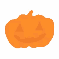 an orange pumpkin with a smiling face on it .
