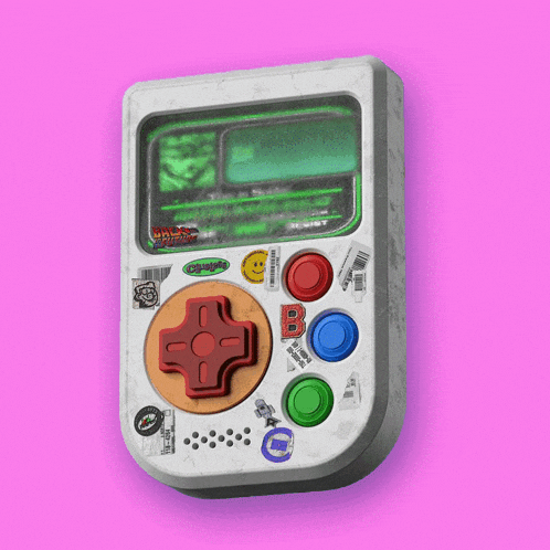 a video game controller with the letter b on the bottom left