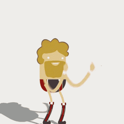 a cartoon of a man with a beard giving a thumbs up with the word yes below him