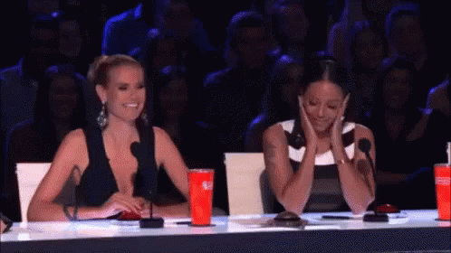 Embarrassed GIF - Americas Got Talent Agt Heidi Klum GIFs