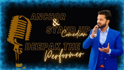 Anchor Stand Up Comedian Deepak GIF - Anchor Stand Up Comedian Deepak Deepak The Performer GIFs