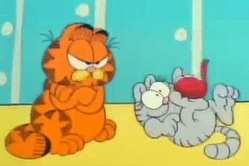 Nermal Garfield GIF - Nermal Garfield Playing GIFs