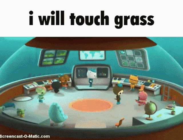 I Will Touch Grass Octonauts GIF - I Will Touch Grass Octonauts Meme GIFs
