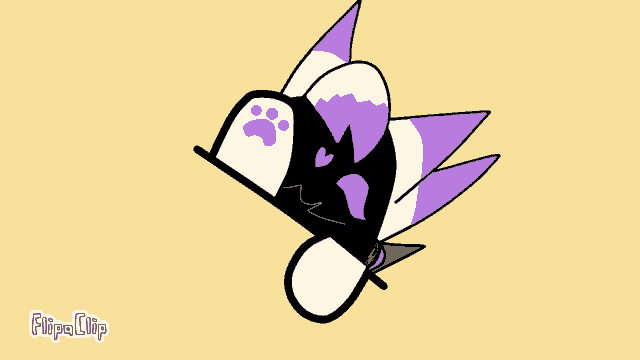 a cartoon drawing of a cat with the word flipaclip written below it
