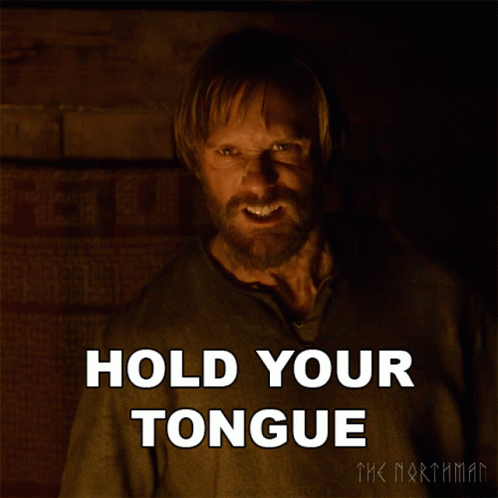 Hold Your Tongue Amleth GIF