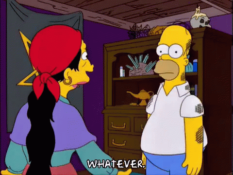 Whatever GIF - Whatever Homer Simpson The Simpson GIFs