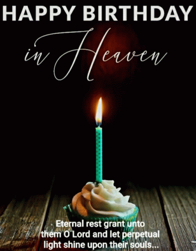 Happy Birthday In Heaven Candle GIF - Happy Birthday In Heaven Candle GIFs