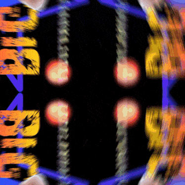 a kaleidoscope of letters and numbers including the letters z and r