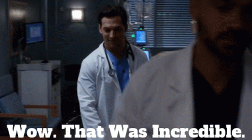 Greys Anatomy Andrew Deluca GIF - Greys Anatomy Andrew Deluca Wow That Was Incredible GIFs