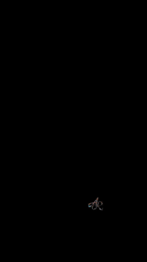 a woman 's face is displayed on a black background with the letters aa on it