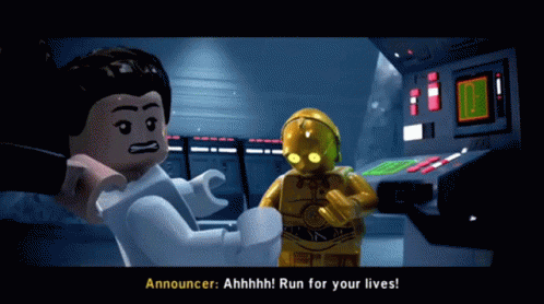 Lego Star Wars Ahhhhh Run For Your Lives GIF