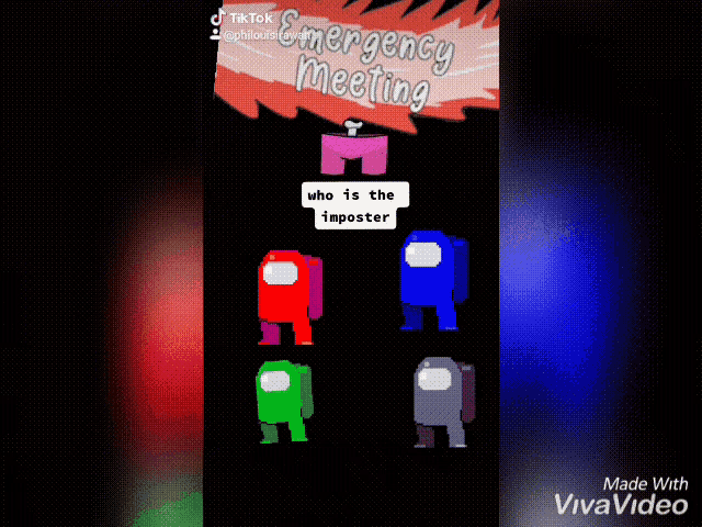 among us game that says who is the imposter on it