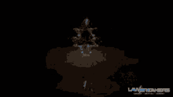 a computer generated image of a man with a sword and the words lava gamers on the bottom left
