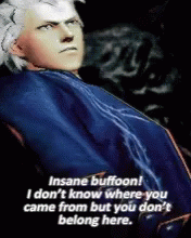 Devil May Cry Insane GIF - Devil May Cry Insane Dont Belong Here GIFs