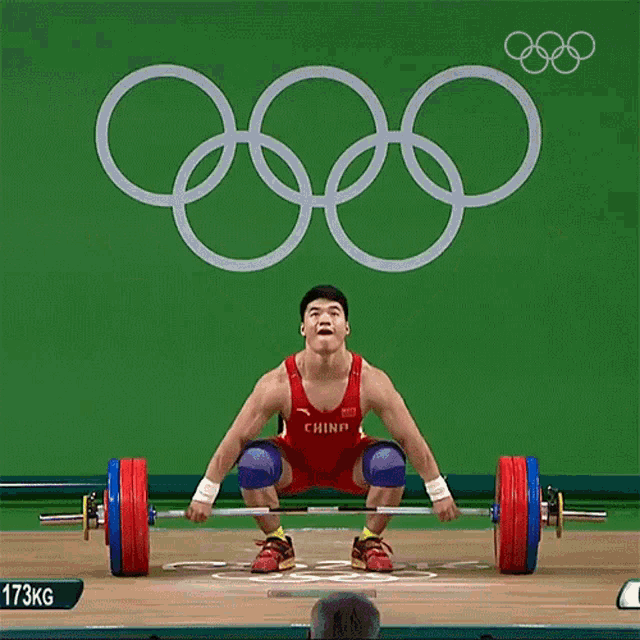 Weightlifting Tian Tao GIF - Weightlifting Tian Tao Olympics GIFs