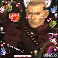 a picture of a man with cat ears and the words myou myou 3 on the bottom